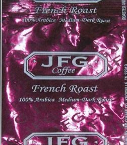 JFG French Roast Blend Portion Pack Coffee, 1.1 Ounce -- 72 per case.