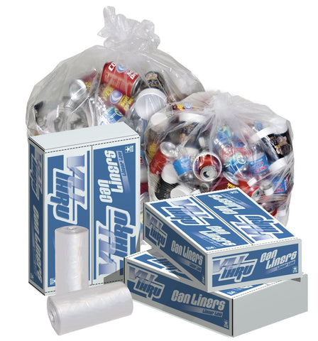 Pitt Plastics 40 x 46 Clear Perforated Can Liner Rol -- 250 per case.