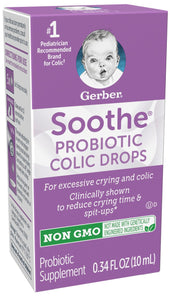 Gerber Soothe Probiotic Drops, 0.34 Fluid Ounce -- 4 per case.