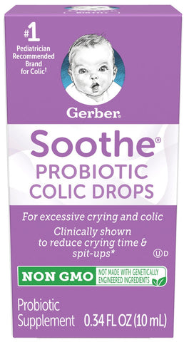 Gerber Soothe Probiotic Drops, 0.34 Fluid Ounce -- 4 per case.