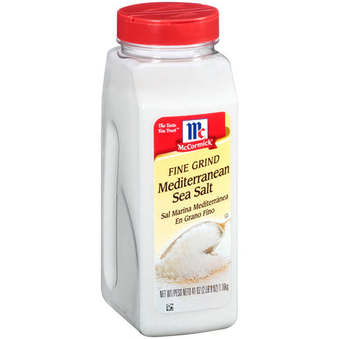McCormick Fine Mediterranean Sea Salt, 41 Ounce -- 12 per case.