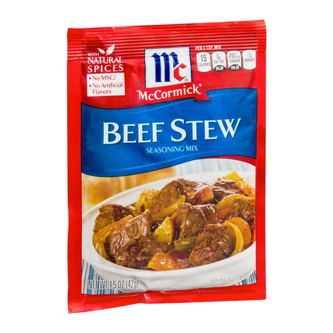 McCormick Beef Stew Seasoning Mix, 1.5 Ounce -- 12 per case.