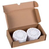 Lapaco Lancaster Lace White Paper Doilie, 4 inch -- 1000 per case.