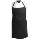 DuraServ Black Extra Wide and Long Bib Apron, 14 inch Neckline -- 12 per case.
