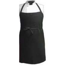 DuraServ Black Extra Wide and Long Bib Apron, 14 inch Neckline -- 12 per case.