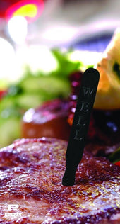 Royal Plastic Black Well Steak Marker -- 5000 per case.