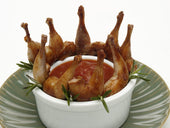 Manchester Farms Marinated Quail Leg -- 300 per case.