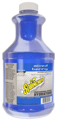 Sqwincher Mixed Berry Liquid Concentrate, 64 Fluid Ounce -- 6 per case.