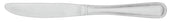 Napa 18/10 Brushed Satin One Piece Dinner Knife, 8 3/4 inch -- 12 per case.
