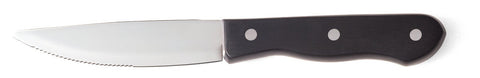 Walco Jumbo Black Delrin Plastic Handle Best Steak Knife -- 12 per case.