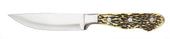 Walco Stainless Buckstag Delrin Handle, Pointed Tip Jumbo Steak Knife -- 12 per case