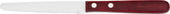 Walco Stainless Steel Red Steer Steak Knife -- 24 per case.