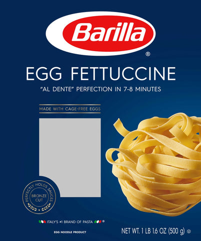 Barilla Egg Fettuccine, 500 Gram -- 12 per case.