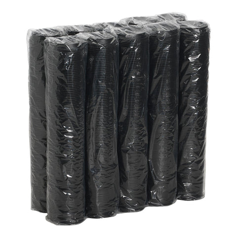 Dixie Drink-Thru Lids for 10-20 oz Cups, Plastic, Black