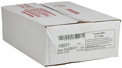 Holten 4 to 1 Country Fried Beef Steak Fritter, 4 Ounce -- 40 per case.