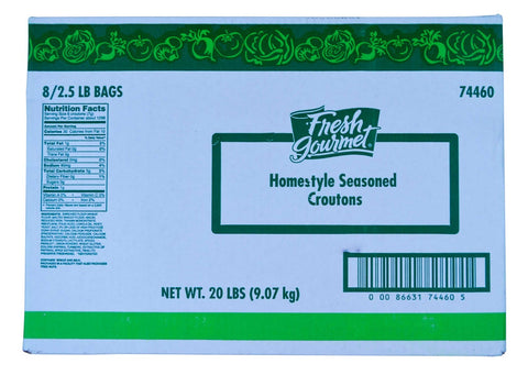 Sugar Foods Fresh Gourmet Homestyle Seasoned Crouton, 2.5 Pound -- 8 per case.