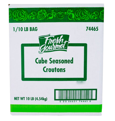 Sugar Foods Fresh Gourmet Seasoned Crouton Cube, 10 Pound.