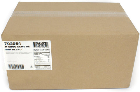 Gems Milk Chocolate with Dark Brown Gems, 30 Pound.