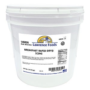 Lawrence Foods Breakfast Rapid Dry Icing, 24 Pound.