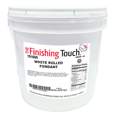 The Finishing Touch White Rolled Fondant, 20 Pound.