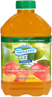 Thick and Easy Nectar Consistency Thickened Peach Mango Drink, 46 Ounce -- 6 per case