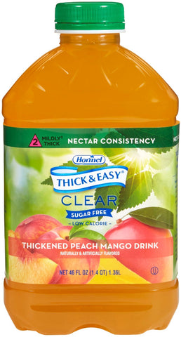 Thick and Easy Nectar Consistency Thickened Peach Mango Drink, 46 Ounce -- 6 per case