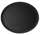 Camtread Oval Plastic Serving Tray, Black, 22 x 26.88 inch -- 6 per case