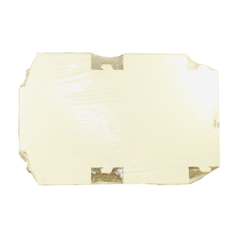Boxit Lock Corner One Piece White Bakery Box, 12 x 12 x 6 inch -- 50 per case.