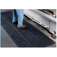 Cactus Black VIP Prima Commercial Rubber Mat, 3 x 3 feet.