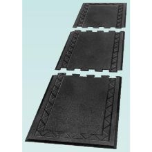 Cactus Center Section Black Comfort Zone Anti Fatigue Mat, 28 x 36 inch.