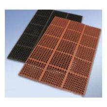 Cactus Vip Tuffdek Rubber Black Anti Fatigue and Anti Slip Mat, 3 x 3 feet.