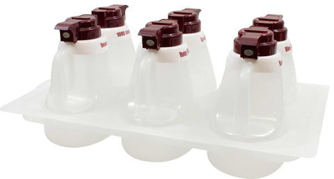 Maroon Top Poly Salad Dispenser Set -- 1 Set