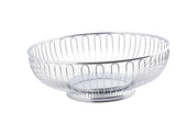 Chrome Round Basket, 9.75X3.25