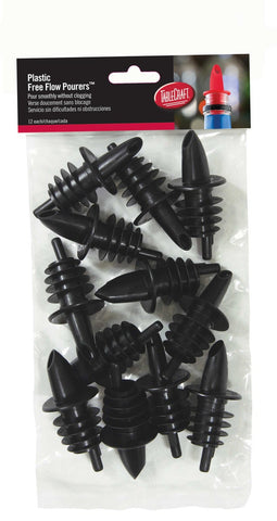 Plastic Black Economy Pourer -- 12 Each