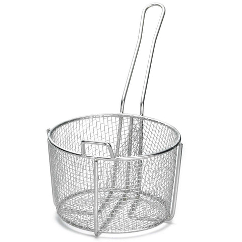 Tablecraft Stainless Steel Round Cooking Basket, 5 x 8.25 inch -- 2 per case