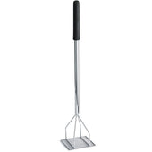 Tablecraft Chrome Plated Metal Square Bean Masher, 19 inch.