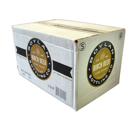 Boylan Bottling Co Birch Beer Soda, 12 Ounce -- 24 per case.