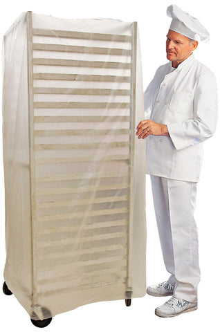 Inteplast Group Bun Rack and Pan Cover, 52 x 80, 1-Rack, 15 Micron, Clear, 50 Sheets