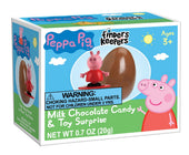 Topps Peppa Pig Toy Surprise Milk Chocolate Candy, 0.7 Ounce -- 36 per case.