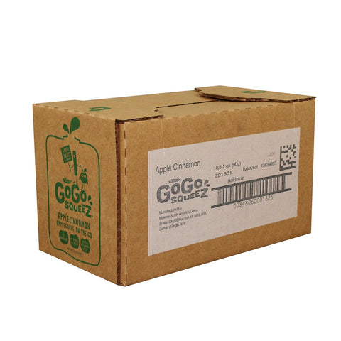Gogo Squeez Apple Cinnamon Tray Sauce -- 18 per case.