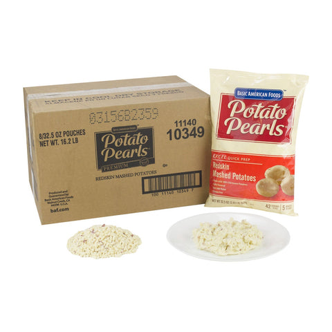 Basic American Foods Potato Pearls Excel Redskin Mashed Potato, 32.6 Ounce -- 8 per case.