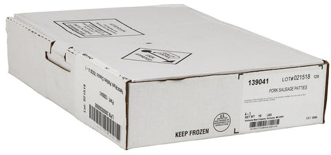 Rochester Classic 70/30 4 1 Pork Pattie , 4 Ounce -- 40 per case.