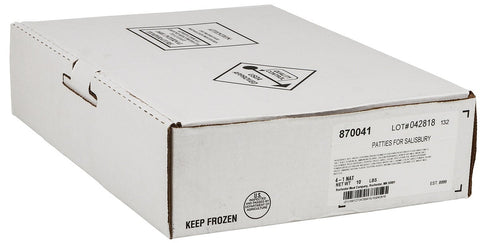 Rochester 80/20 Beef Patty for Salisbury, 4 Ounce -- 40 per case.