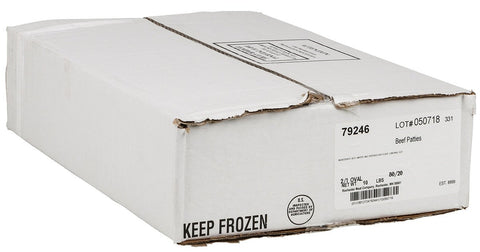Rochester 80/20 Beef Patty with Textured Veg Protein, 8 Ounce -- 20 per case.