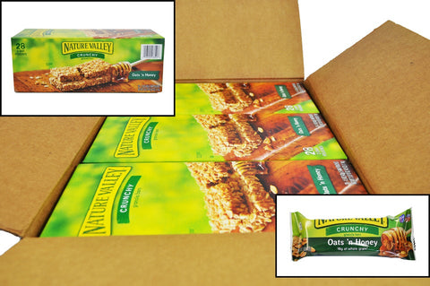 Nature Valley Crunchy Oat and Honey Granola Bar - 28 per pack -- 6 packs per case.
