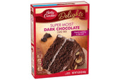Betty Crocker SuperMoist Dark Chocolate Cake Mix, 15.25 Ounce -- 12 per case.