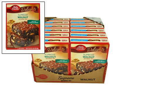 Betty Crocker Premium Walnut Brownie Mix, 16.5 Ounce -- 12 per case.