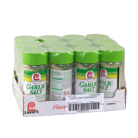 Lawrys Garlic Salt - 11 oz. jar, 12 per case