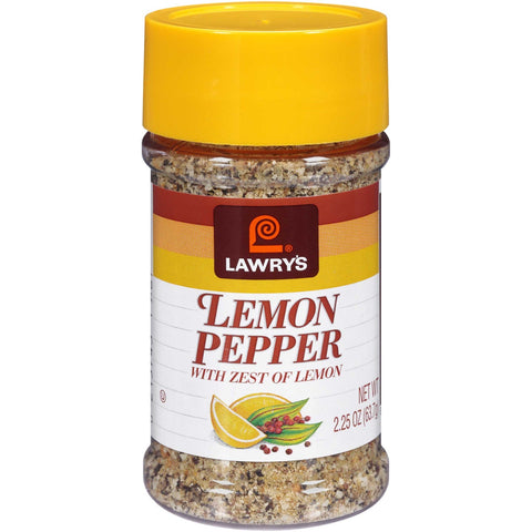 Lawrys Lemon Pepper Seasoning - 2.25 oz. jar, 12 per case
