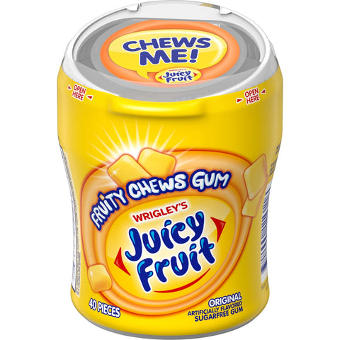 Juicy Fruit Original Fruity Chews Sugar Free Gum, 2.96 Ounce -- 24 per case.